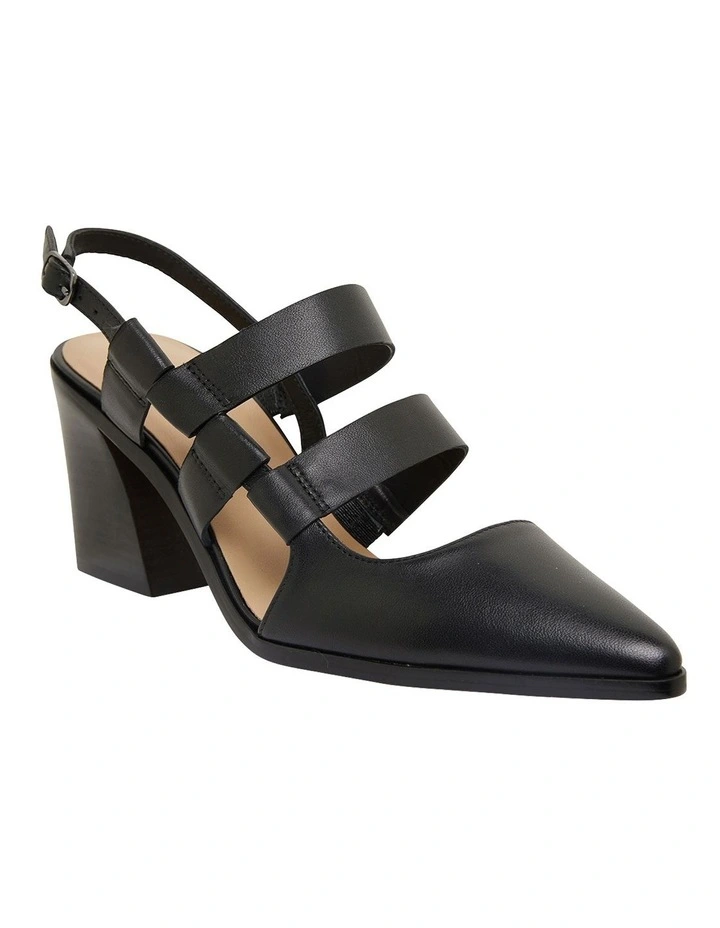 Gloria Black Glove Heeled Shoes