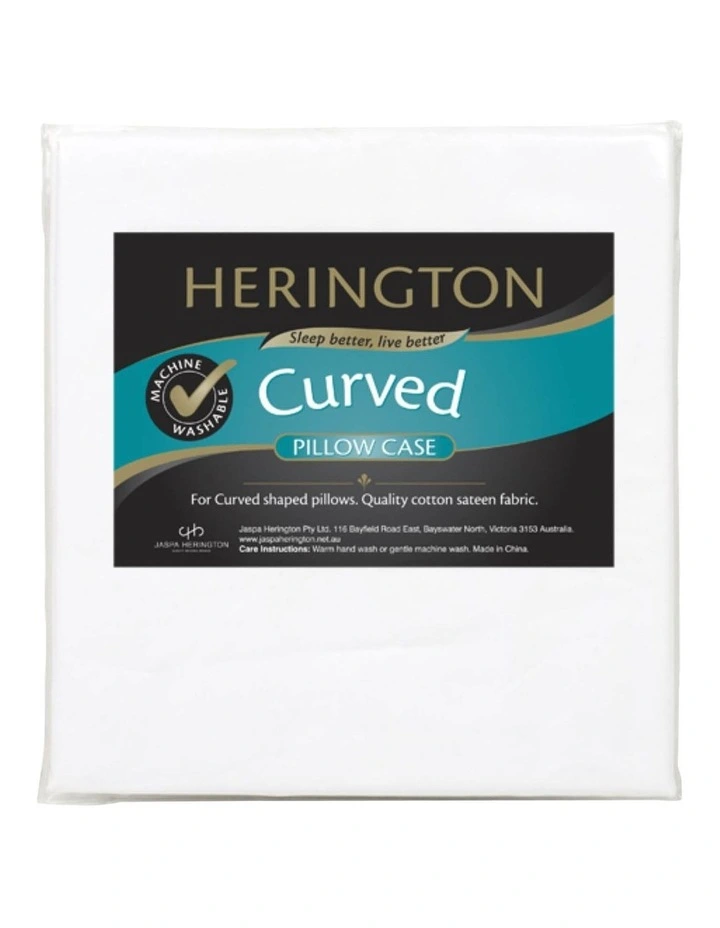 Curved Pillowcase in White
