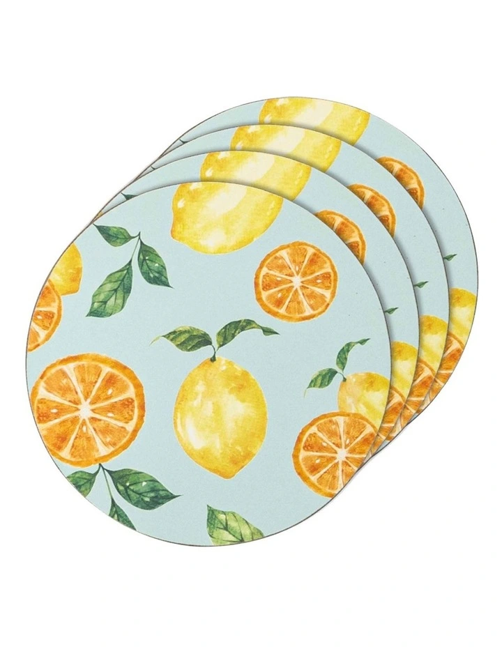 Summer Citrus Coaster 4 Pack in Multi