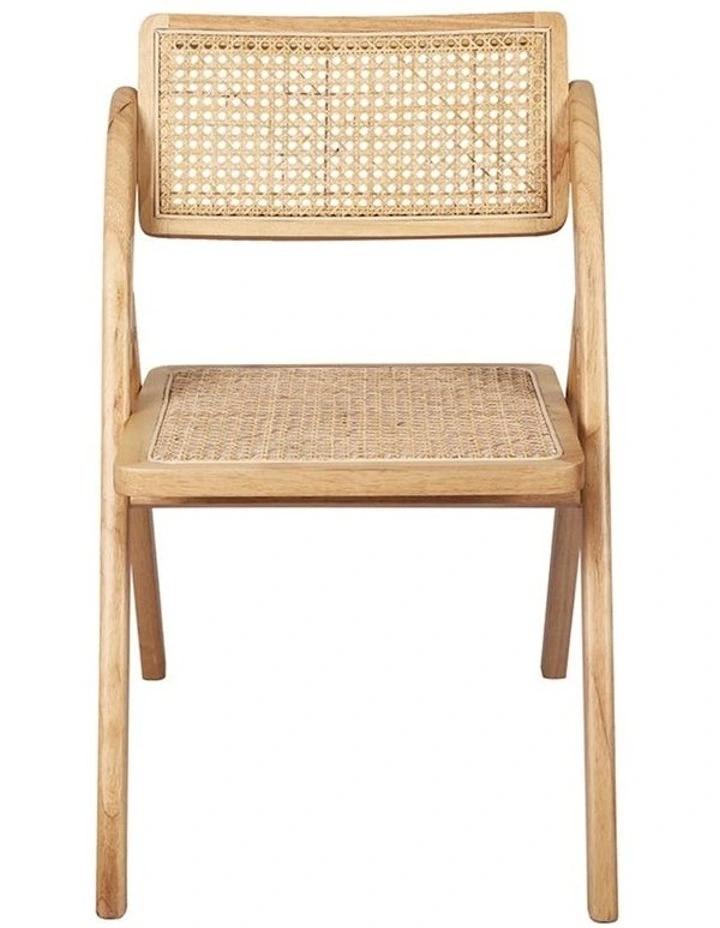Levede 2X Dining Chairs Accent Chair Foldable Wood Rattan Furniture Lounge Seat