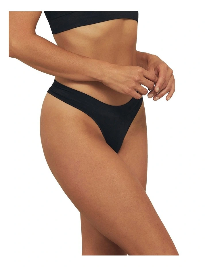 Bare Essentials G-String Brief in Black