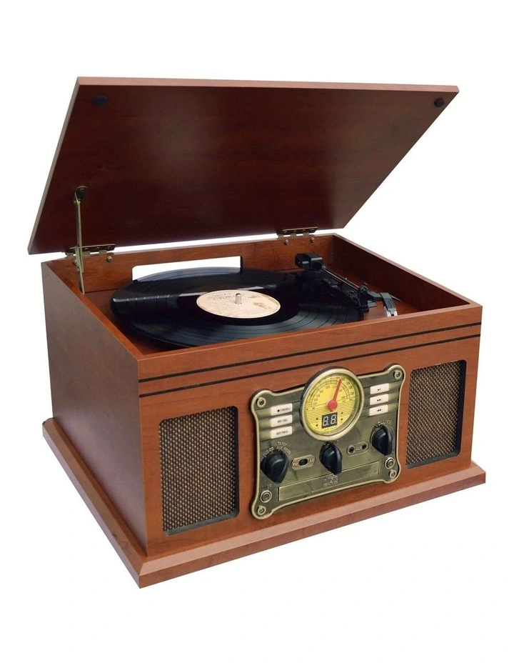 Vinyl, Bluetooth CD Player in 1 Retro Music Centre All Music Formats