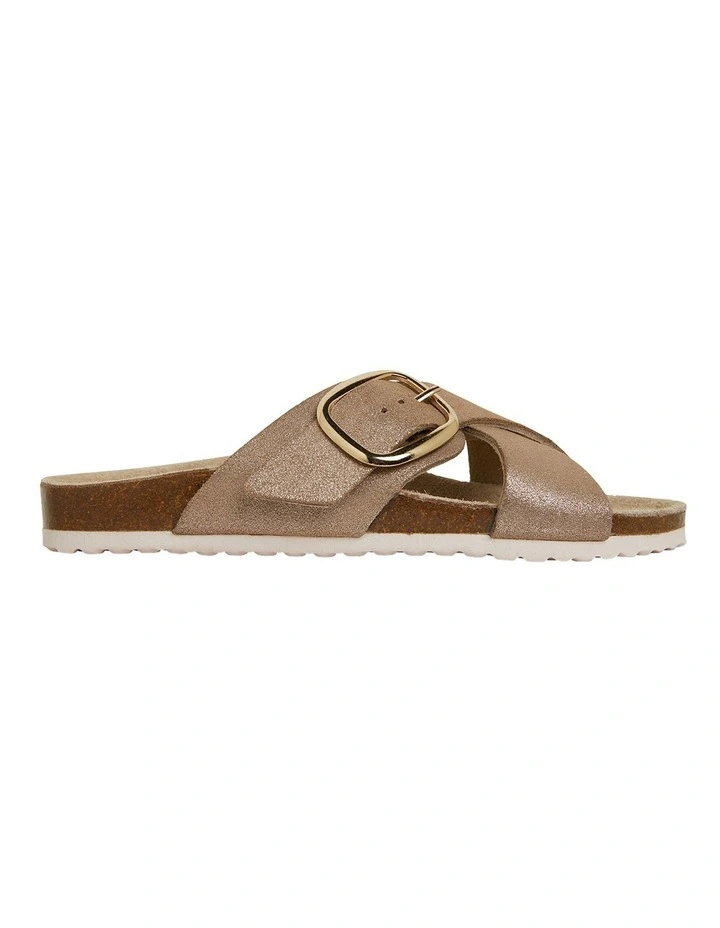 Fiji Sandals in Rose Gold Multi Leather