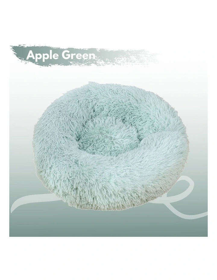 XL 100cm Round Pet Bed in Green