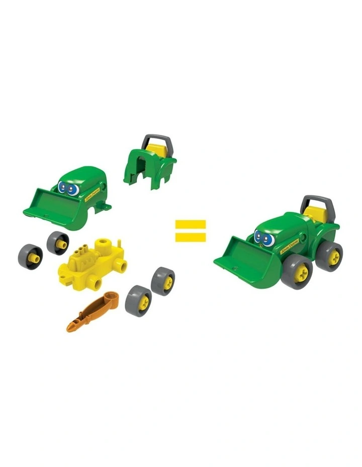 Build A Buddy Scoop Tractor Kids Vehicle Toy w/ Wagon 3years Green
