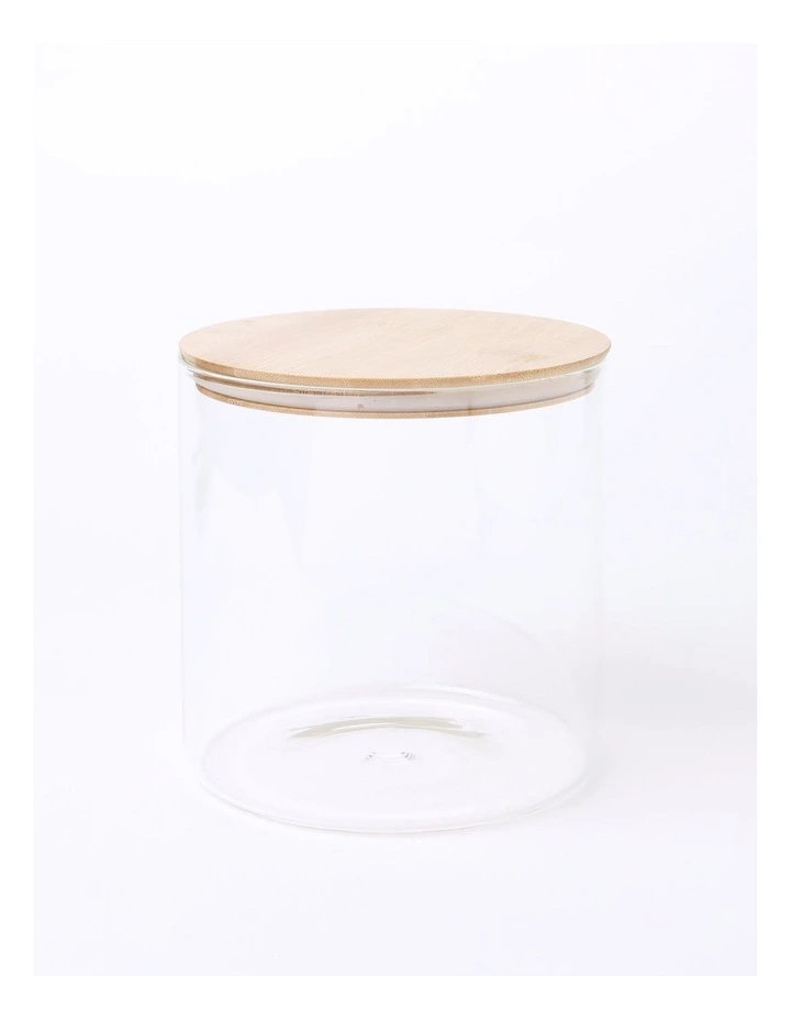 Glass Jar with Bamboo Lid