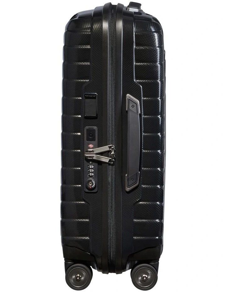 Proxis 55cm Hard Side Spinner Suitcase in Black