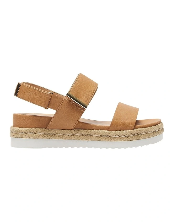 Warner Sandals in Camel Smooth