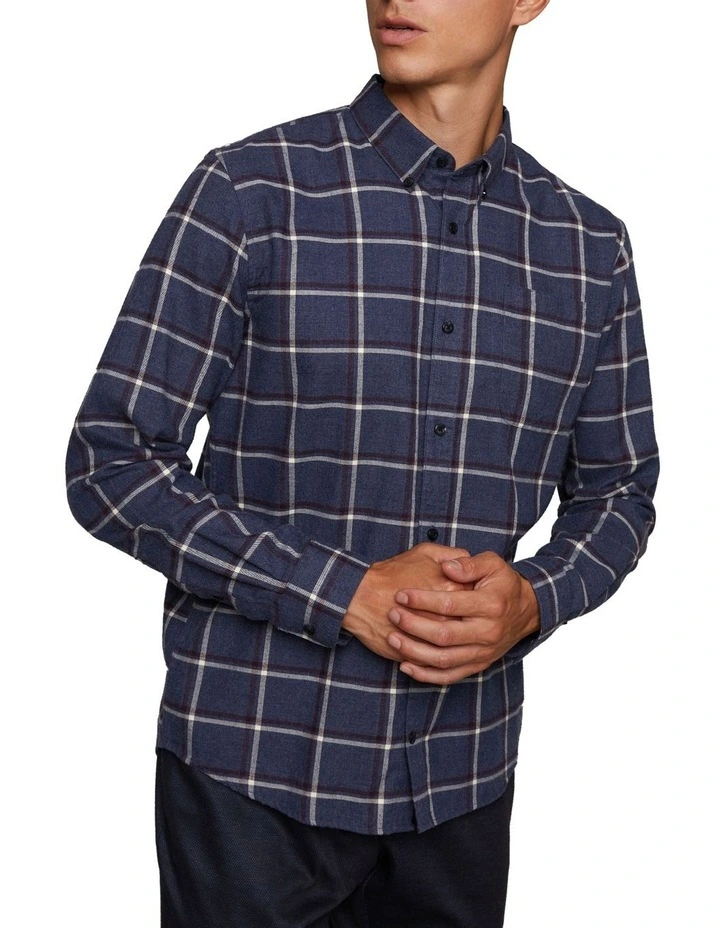 Trostol Long Sleeve Shirt in Dark Navy