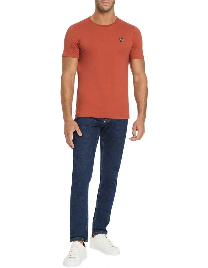 Marcs Badge Tee in Redwood