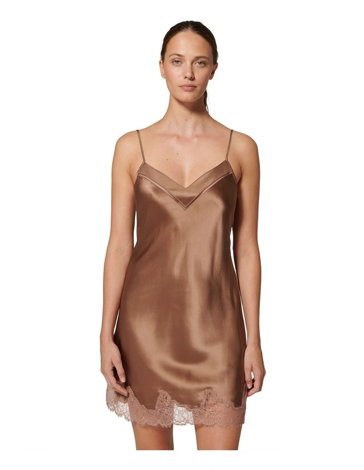 Nocturne Silk Chemise in Macchiato