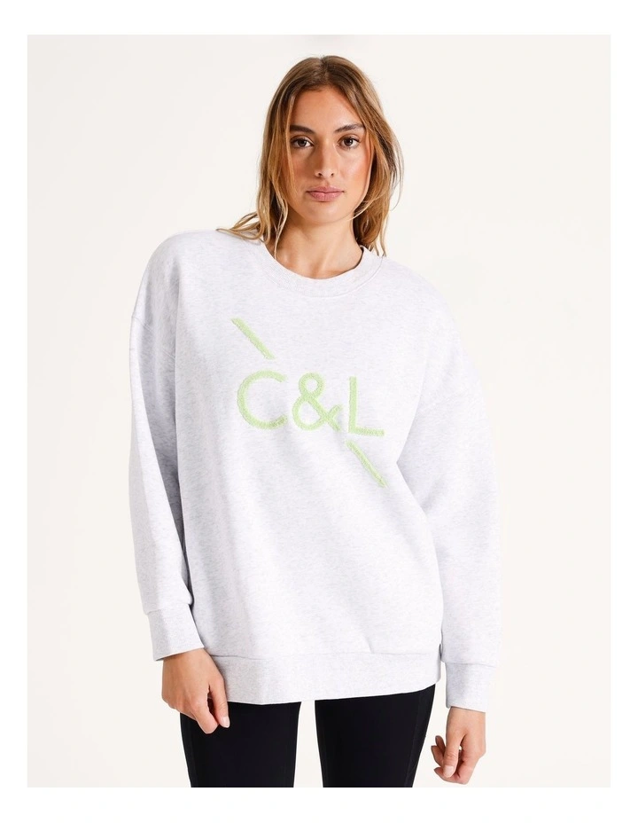 Core Logo Sweater in Grey Marle