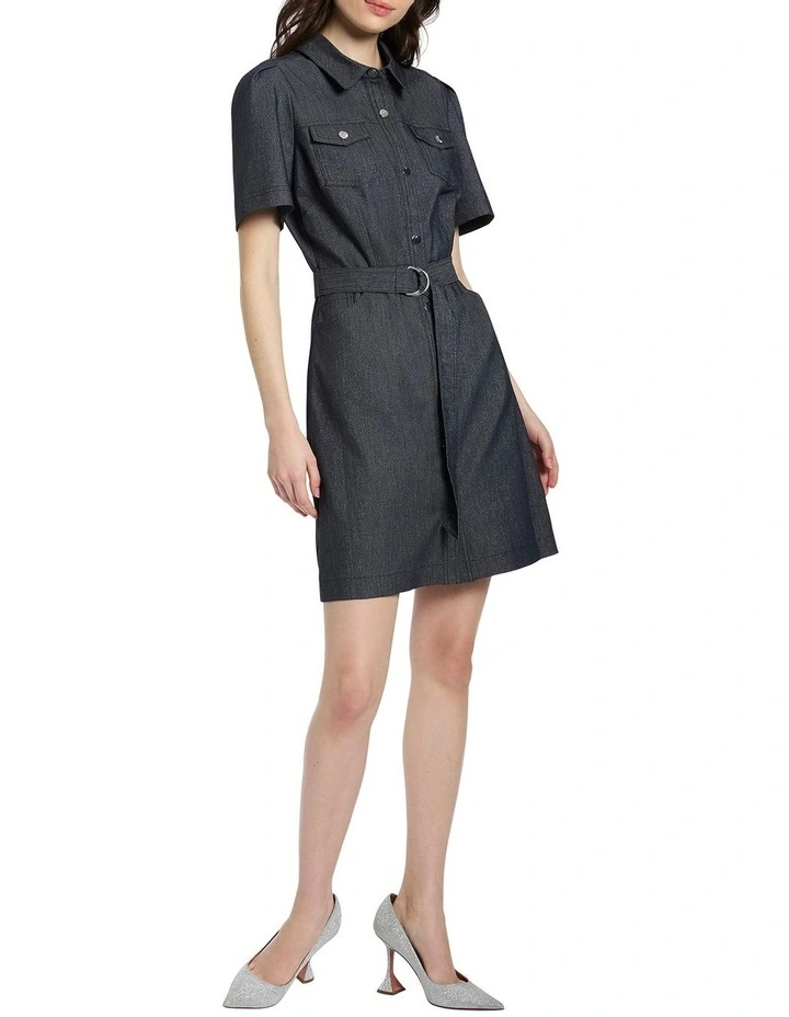 Ana Dress in Indigo Sparkle