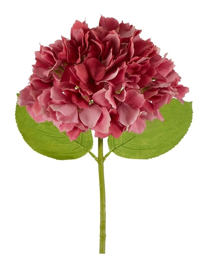 Hydrangea Stem Soft Touch 50cm in Dark Pink