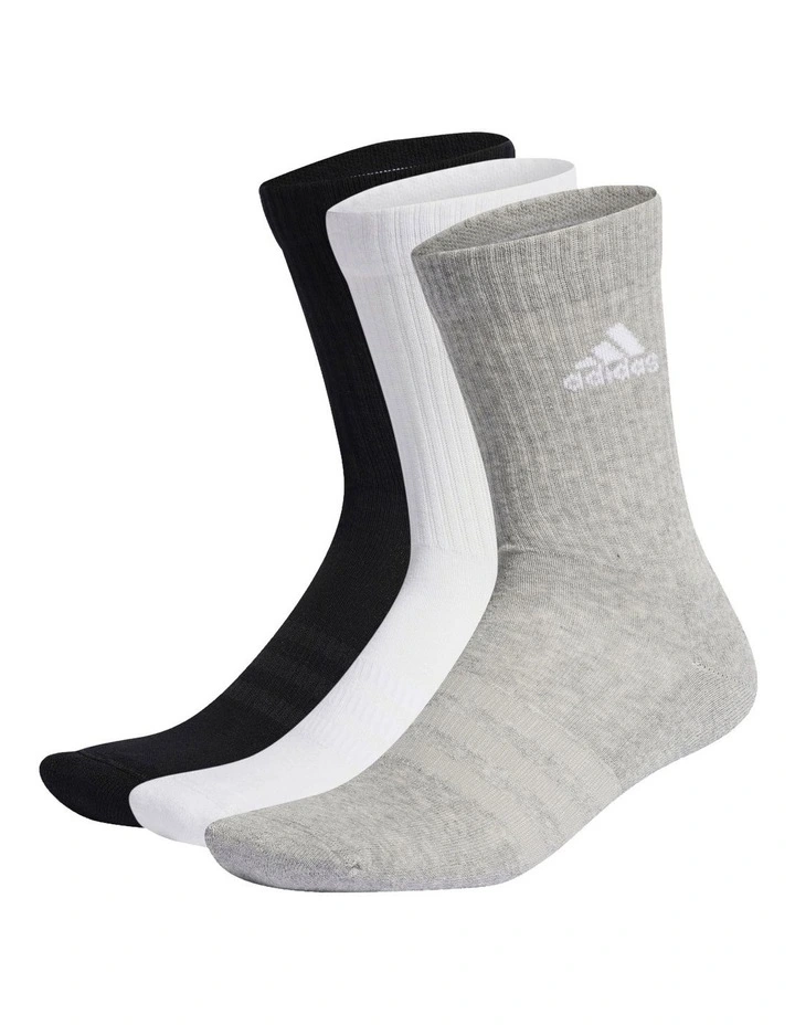Cushioned Crew Socks 3 Pairs in Multi