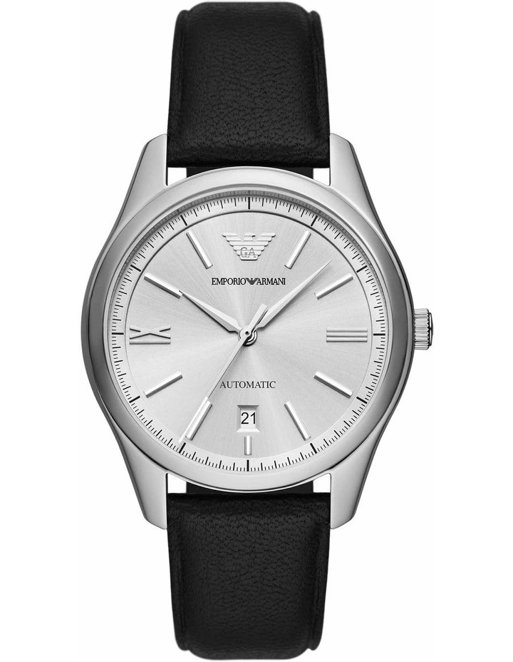 Black Analogue Watch in Black