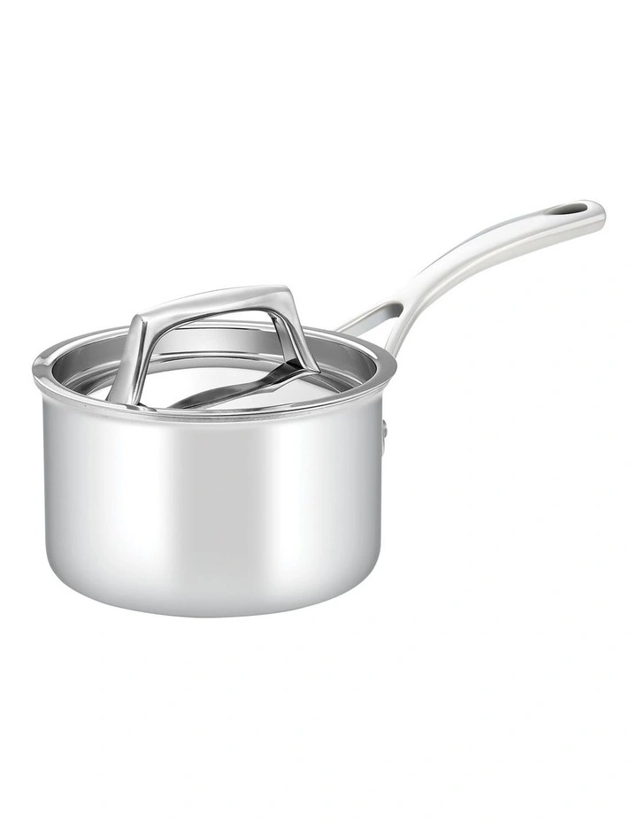 Per Sempre Covered Saucepan 14cm/0.9L in Stainless Steel
