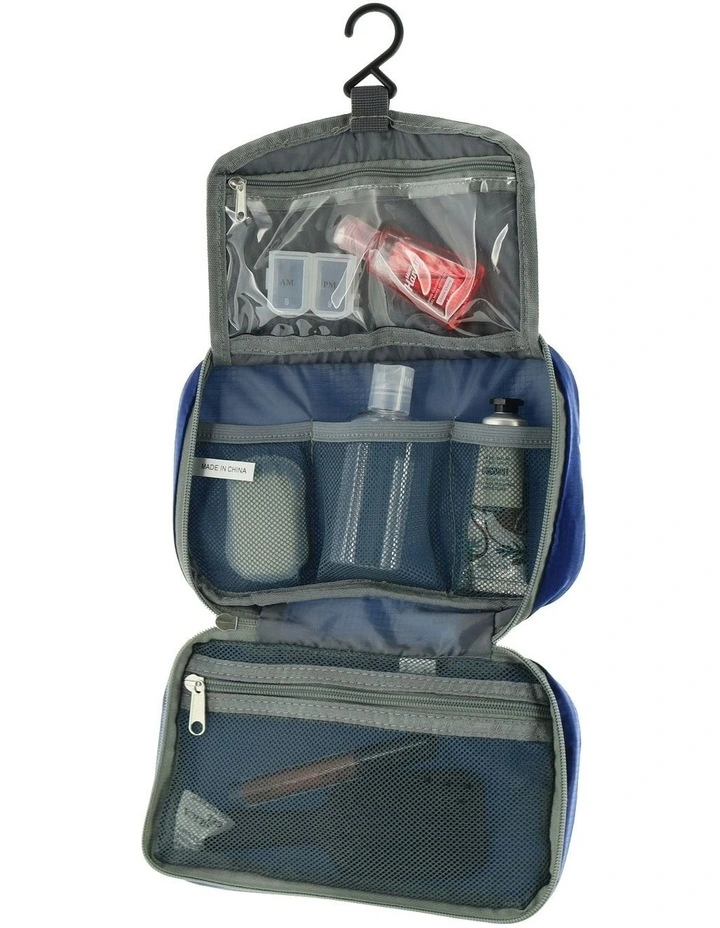 Travel Hanging Toiletry Case in Blue