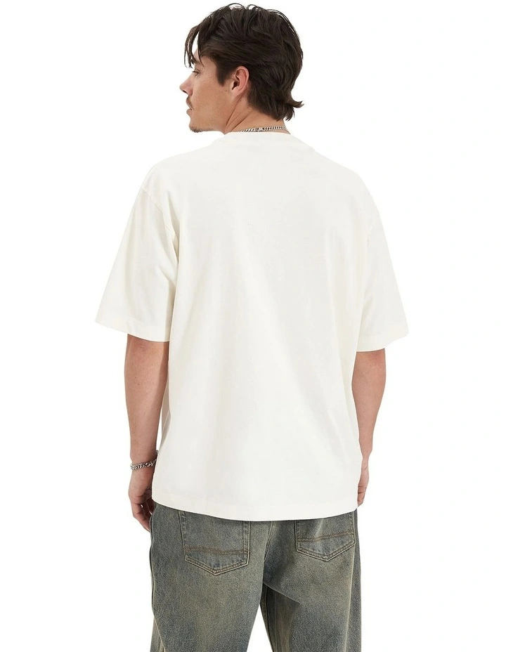 Ascend Heavy Oversized Tee in Natural White