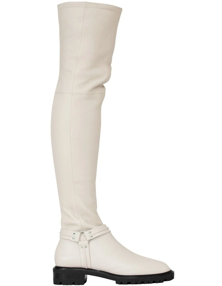 Muse Knee High Boots in White