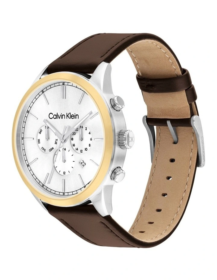 Infinite Stainless Steel Watch in Brown