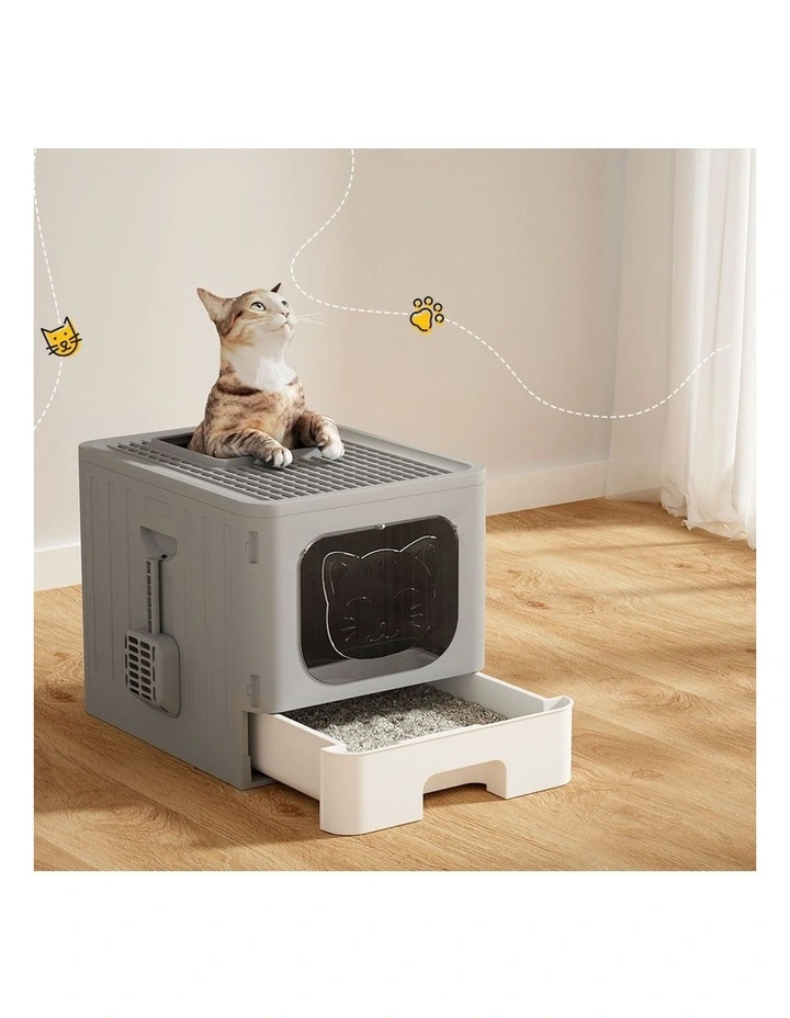 Cat Litter Box Large in Grey