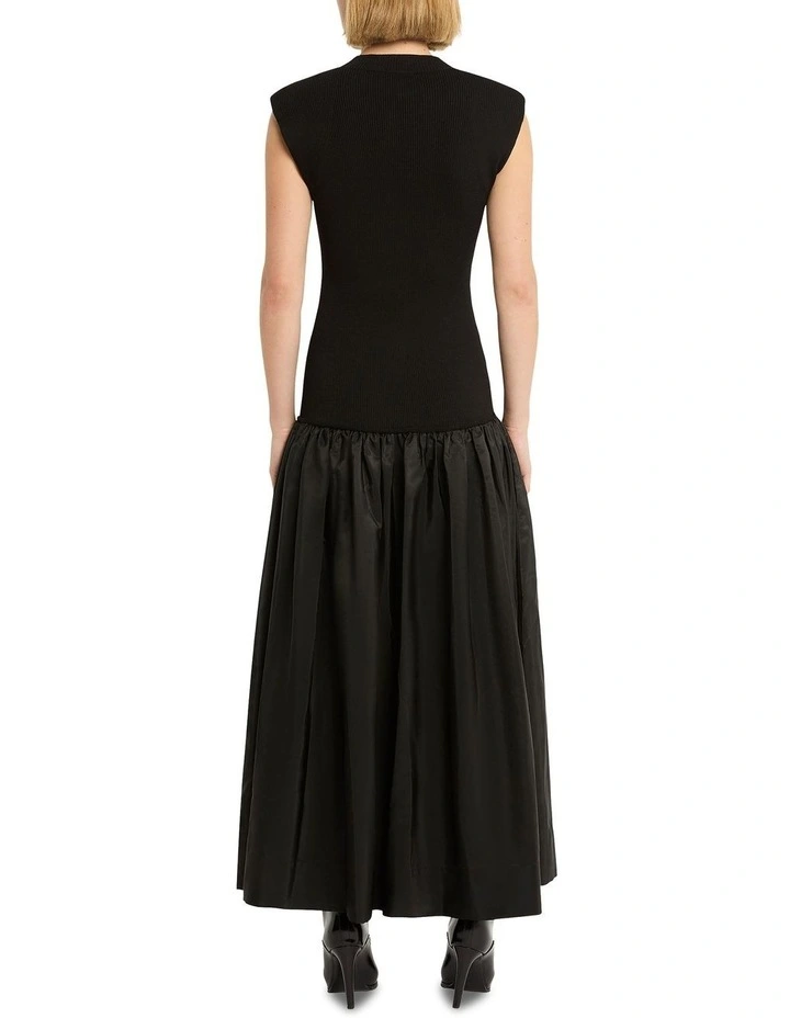 Mysteries Await Knit Dress in Black
