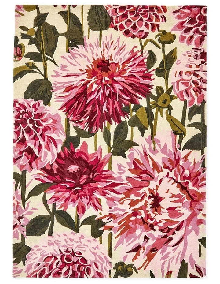 Dahlia Palm Rug 142402 in Pink