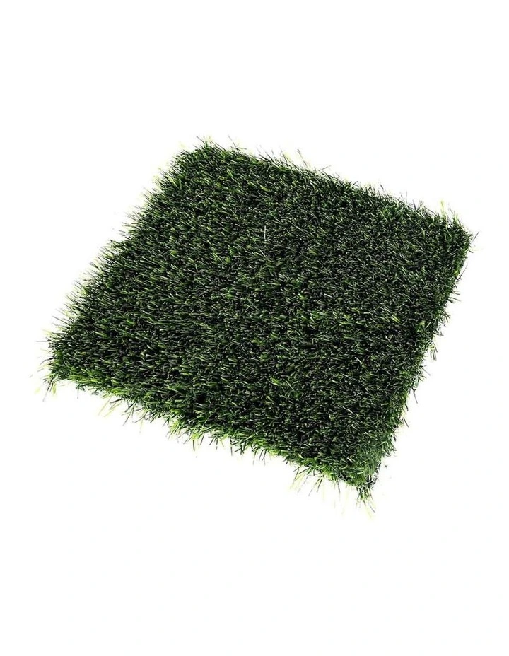 Artificial Grass Floor Tile Garden Lawn Decor x10 in Green