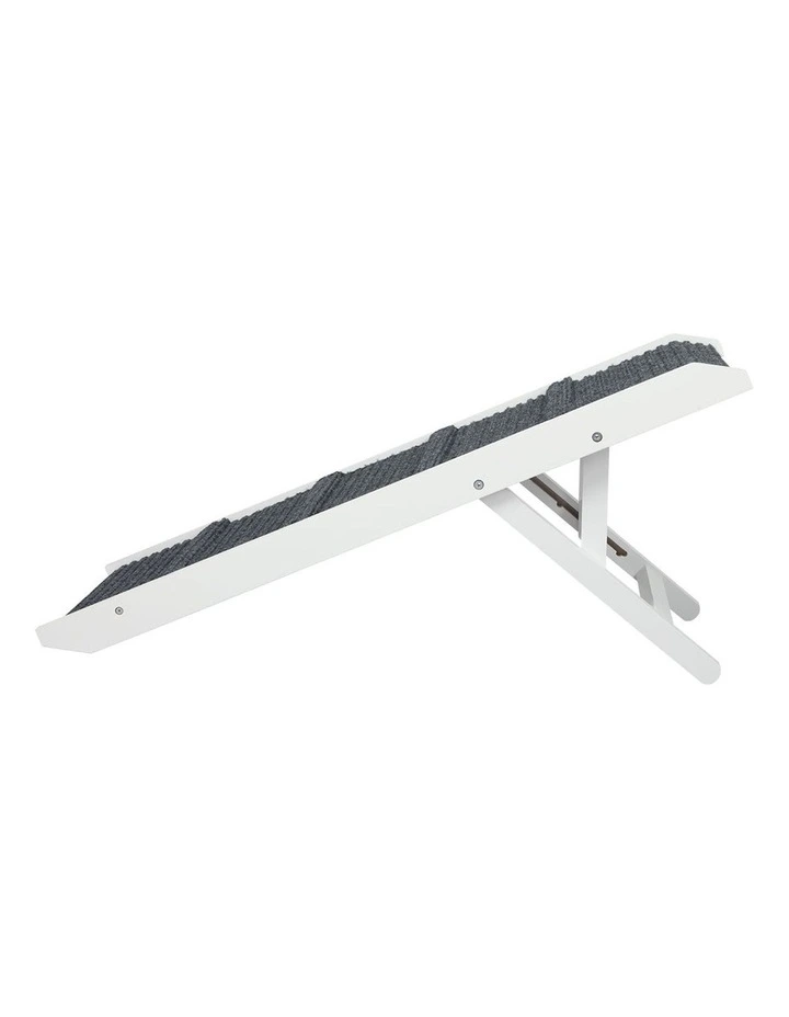Adjustable Dog Ramp in White