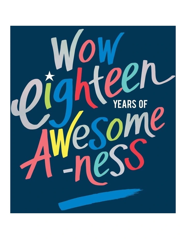 18th Birthday male card awesomeness