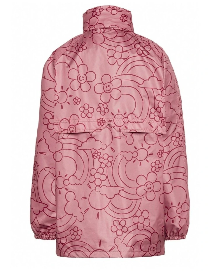 Stowaway Waterproof Rain Jacket in Dusty Pink