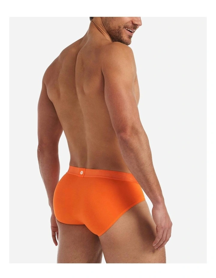You Bamboo Brief in Orange Peel