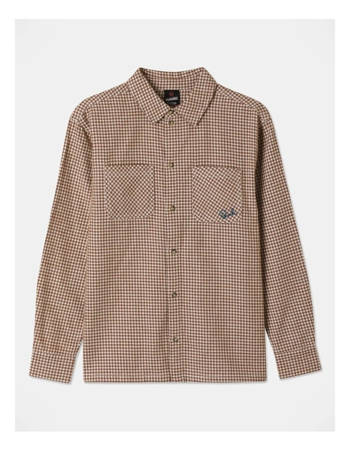 Flanelette Shirt in Tan
