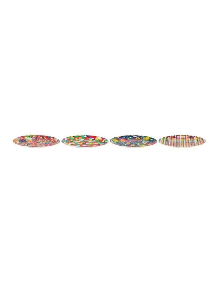 Donna Sharam Byron Melamine Plate Set of 4 28cm in Assorted