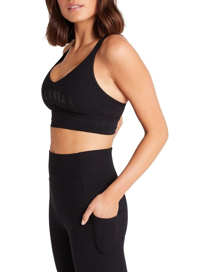 Luxesoft Low Impact Sports Bra in Black