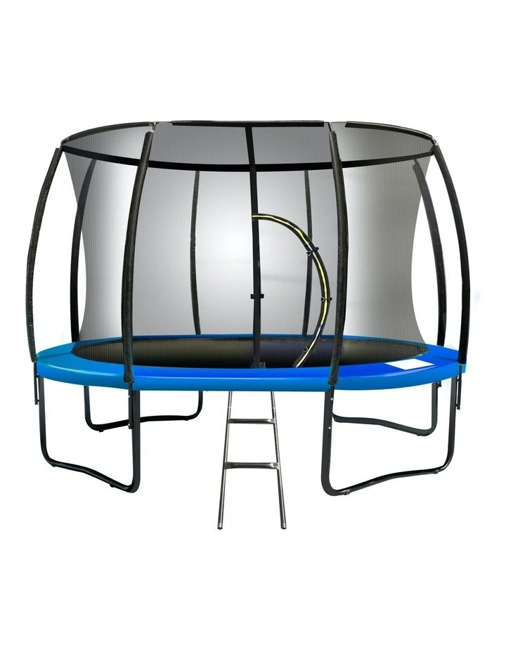 12ft Trampoline Round Safety Net Spring Safety Pad Cover Mat Free Orange/Blue
