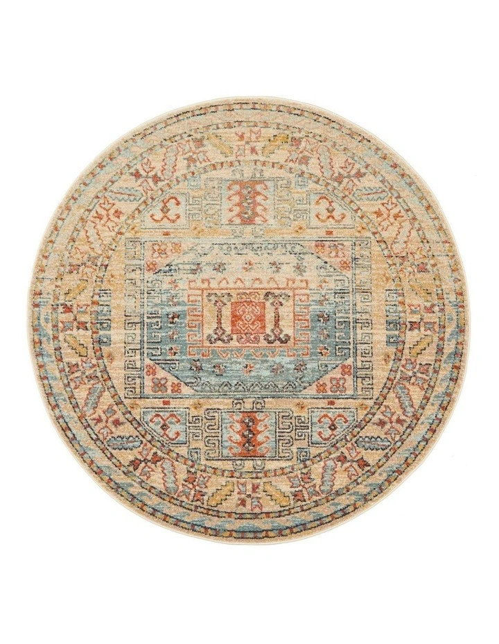 Legacy 859 Round Rug In Sky Blue