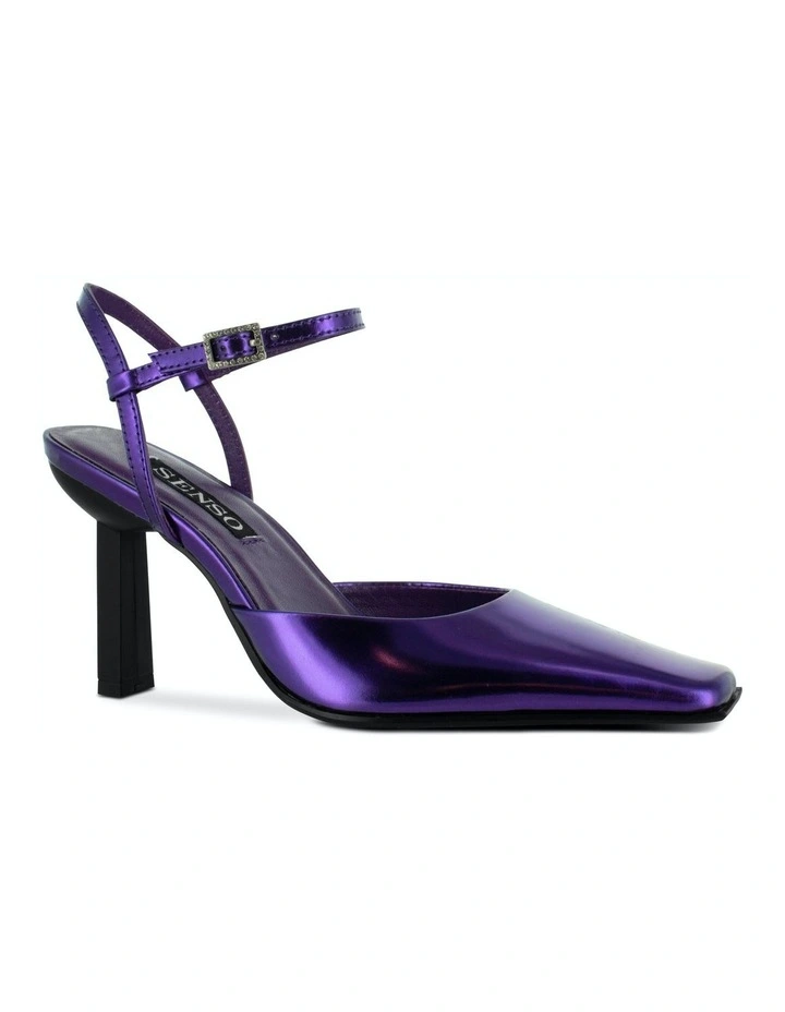 Henrietta Heeled Sandals in Purple