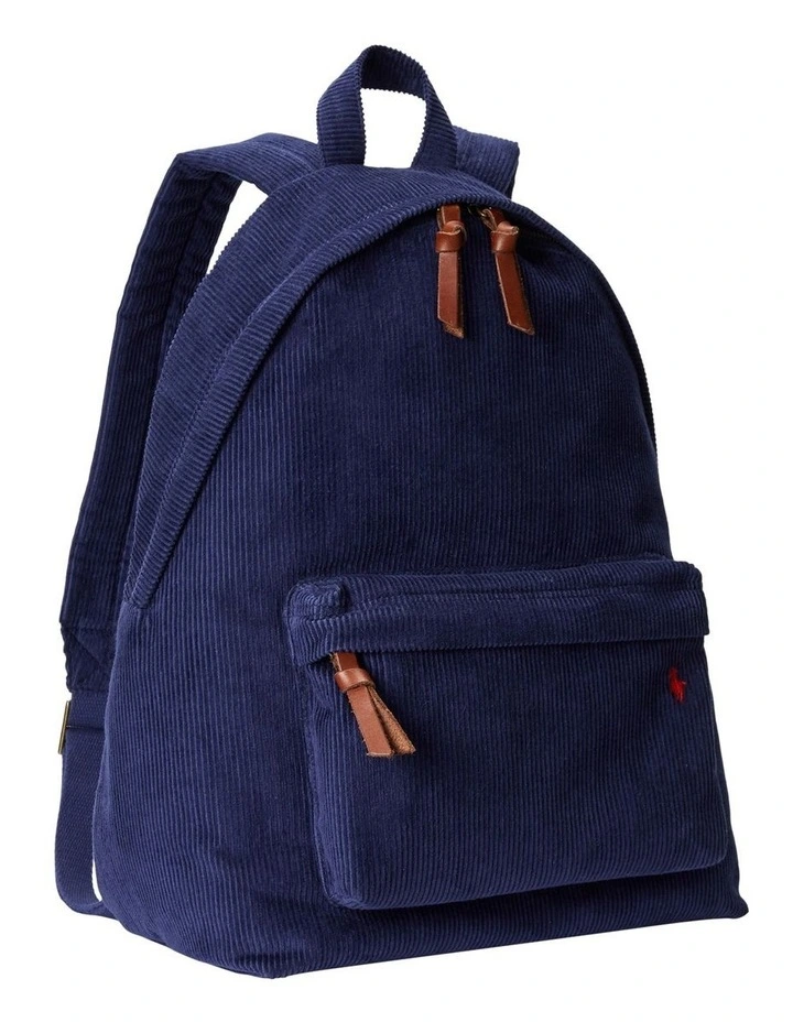Corduroy Backpack in Navy