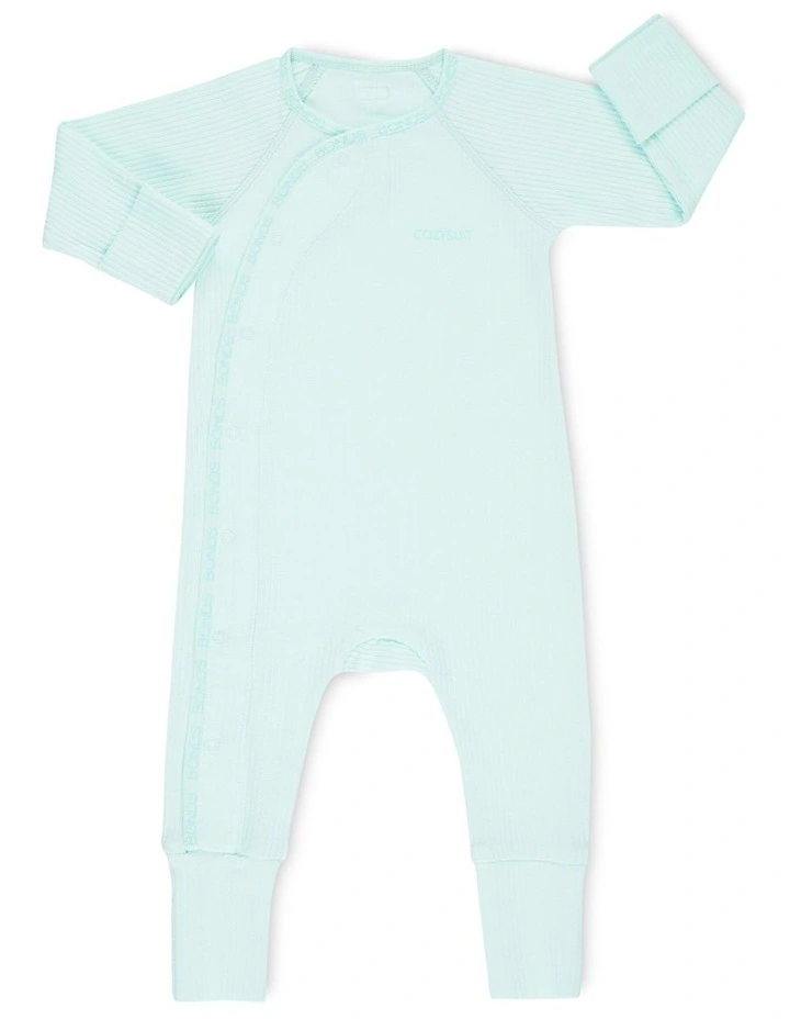 Baby Pointelle Coverall in Green