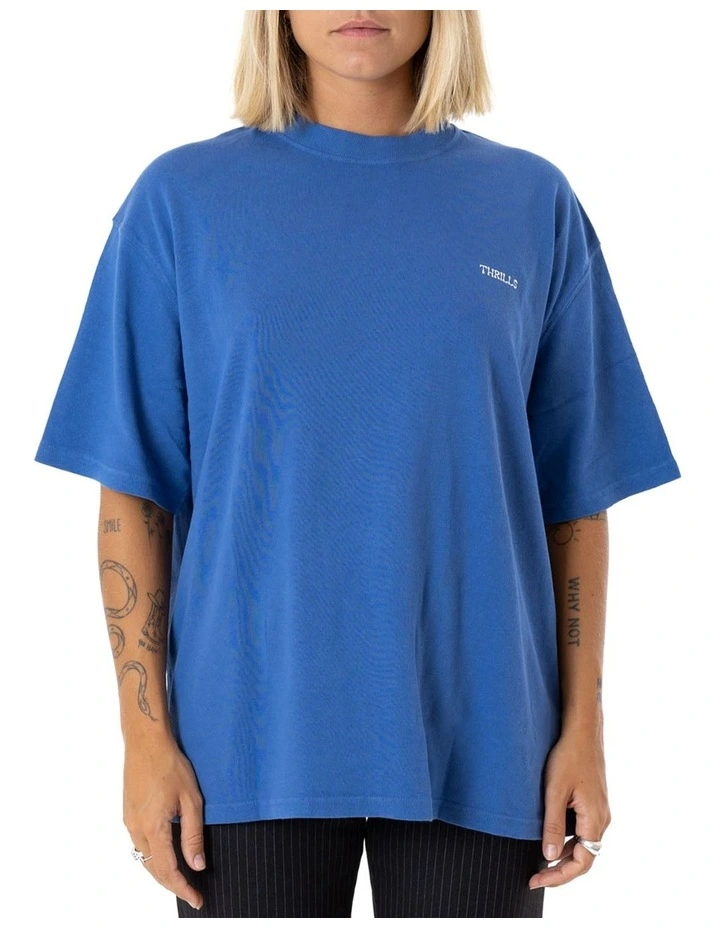 Spectral Oversized Tee in Vintage Royal Blue