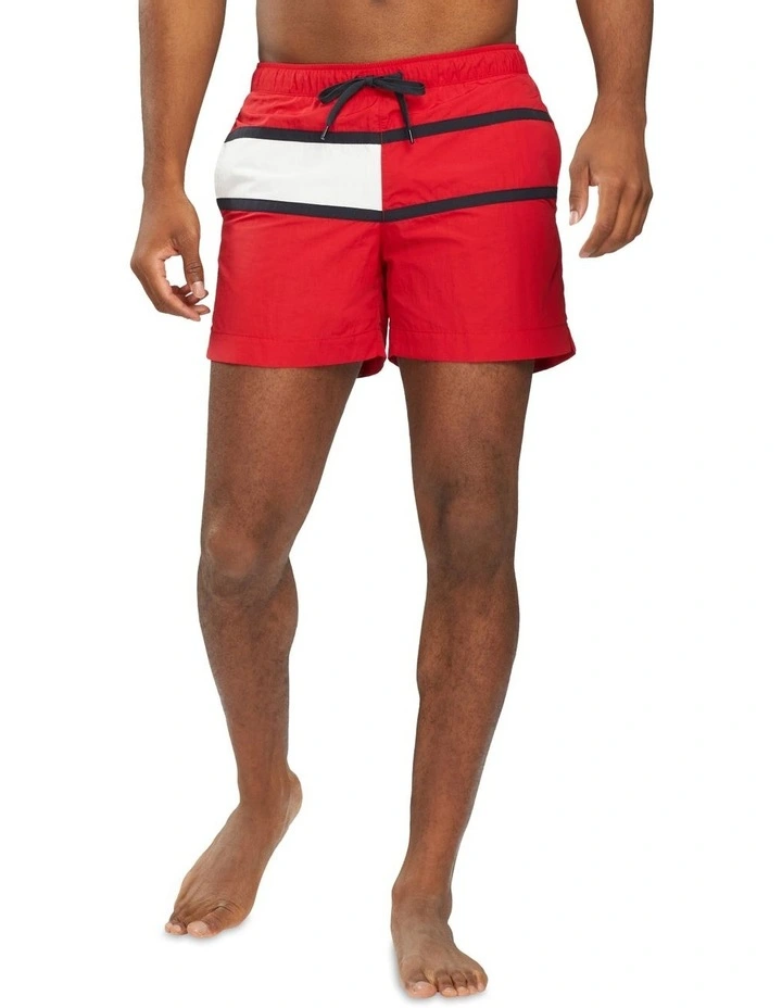 Core Flag Swimshort in Red