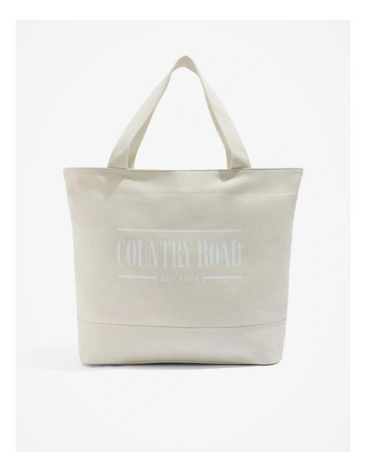 Australian Cotton Heritage Shopper Bag in Cloud