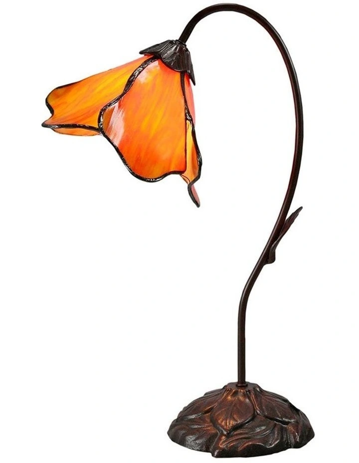 Single Lotus Lamp Orange