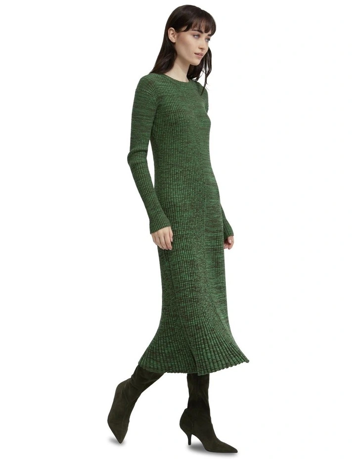 Dede Knitted Dress in Green