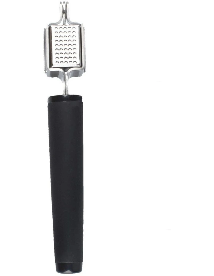 Soft Touch Garlic Press in Black