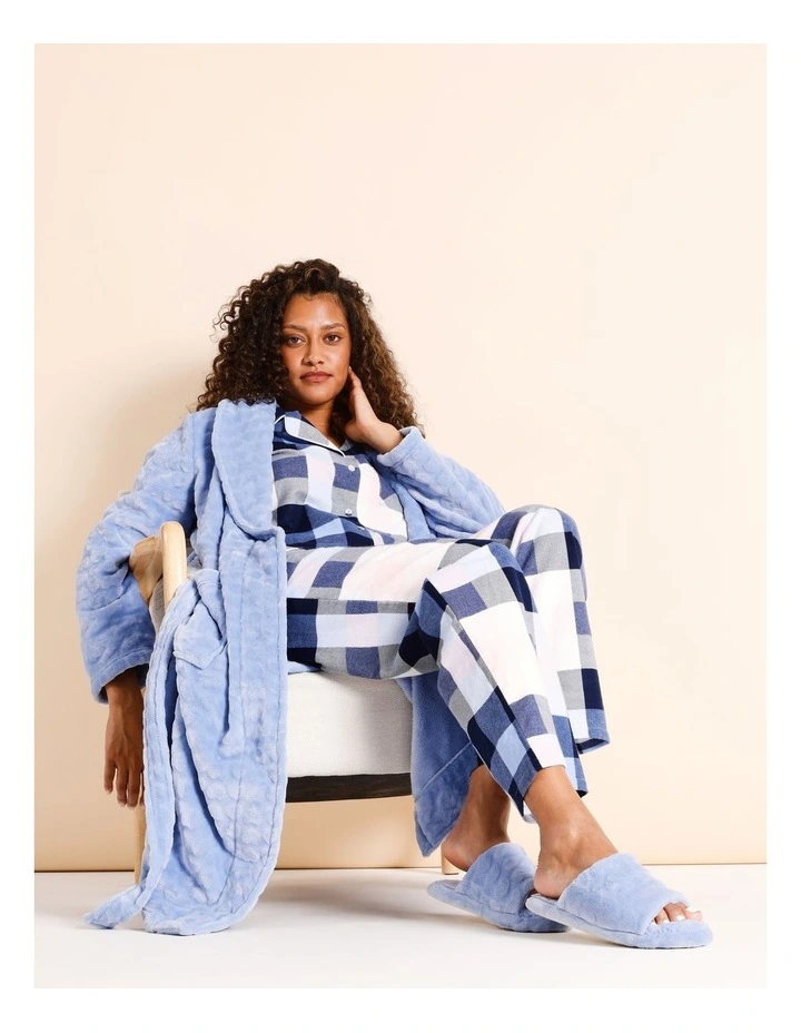 Heart Slipper in Baby Blue