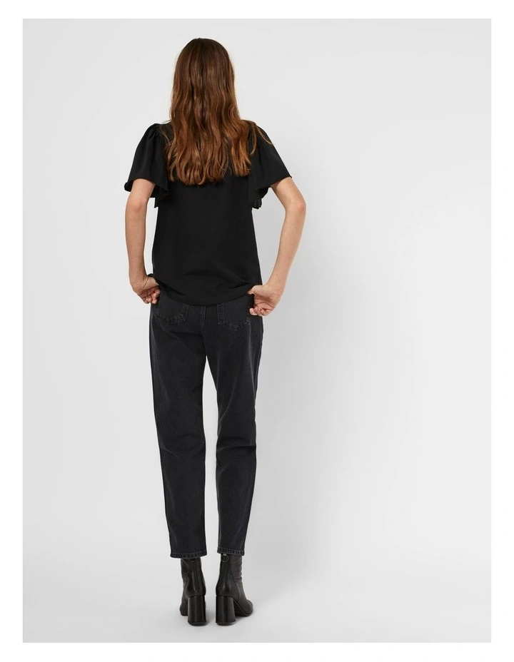 Onella Organic Cotton Top in Black