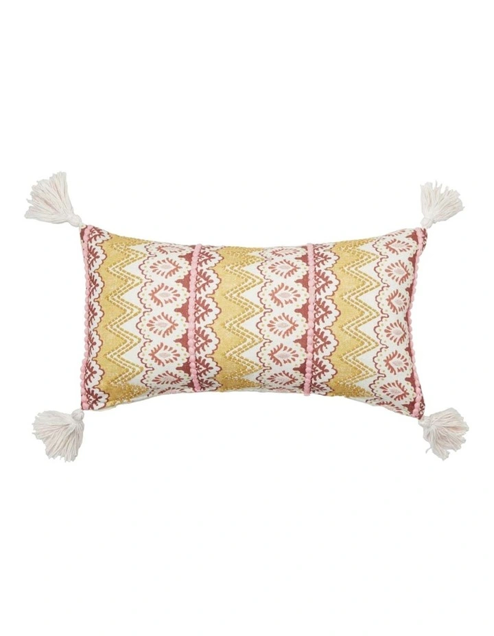 Chelsea Cushion 35x60cm in Ochre Multi